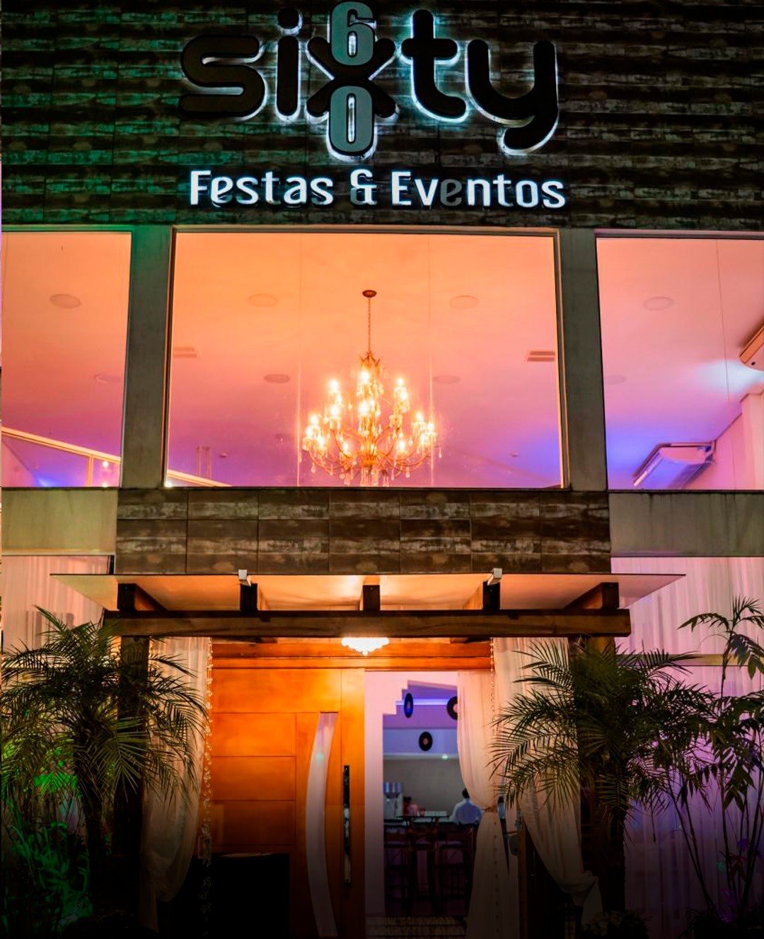 Fachada da Sixty Festas e Eventos